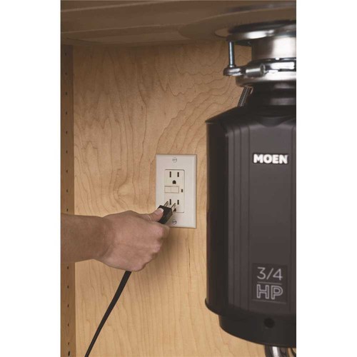 Moen GXS75C GX Series Garbage Disposal, 0.75 hp Motor, 115 V, Stainless Steel - Picture 7 of 9