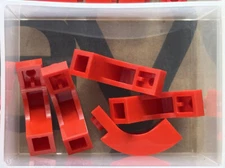 LEGO Parts - Red Arch 1 x 3 x 2 Curved Top - No 6005 - QTY 5