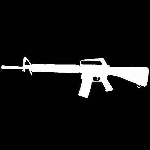 M-16 sticker VINYL DECAL Military Service Hero Patriot Airsoft - Picture 10 of 12