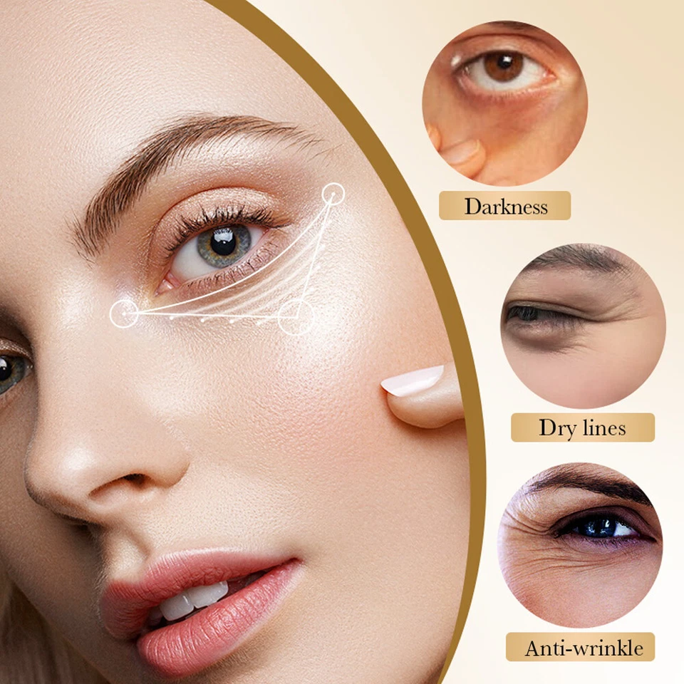 10Pcs Under Eye Gel Patch Collagen Eye Mask Anti Wrinkle Remove Bag&Dark Circles - Image 2 of 4