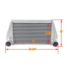 18x12 Core Universal Aluminum V-mount Turbo Intercooler 550hp 2.75 Inout 18x12 Core Universal Aluminum V-mount Turbo Intercooler 550hp 2.75 Inout