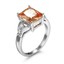 5-Piece Lot Natural Champagne Topaz Silver Rings – Mixed Styles, Luckyshine Jewelry Set, Unworn