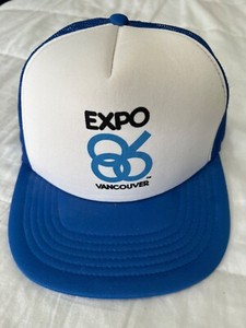 EXPO 86 Vancouver B.C. Canada Vintage Trucker 1986 Baseball Hat Cap