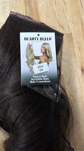 Beauty Bello Secret Invisible Seamless Blend Hair Extensions M03 6# Darker Brown - Picture 3 of 3