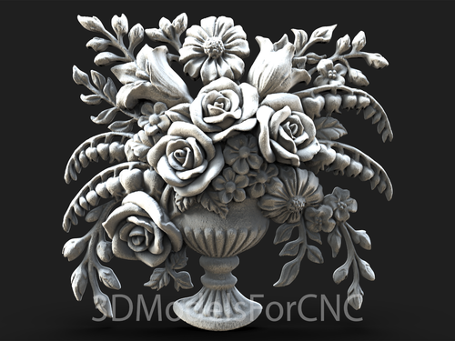 3D Model STL File for CNC Router Laser & 3D Printer Flowers 11 | eBay