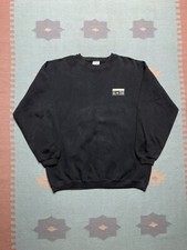 Vintage 80s 90s crewneck sweatshirt converse all star embroidered black XL