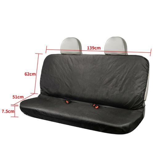 Universal Car Seat Covers Protectors Full Set Fabric Front Rear Seat Washable UK - Picture 26 of 27