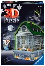 Light-Up Haunted House 257 Piece 3D Jigsaw Puzzle Ravensburger New