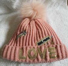 Children's Place Girls Toddler Winter Hat Beanie Love Girl Power Size XS 6-12m