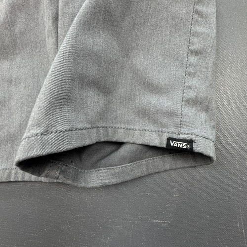 Vans Shorts Kids Boys Bermuda Size 10 Gray Flat Front Casual Skateboard Classic - Picture 9 of 11