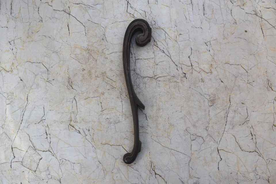 Винтажные чугунные большие и тяжелые дверные ручки викторианской эпохи для фермерского сарая деко - Изображение 3 из 4