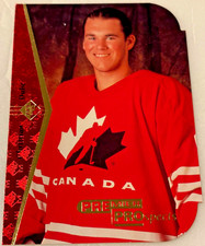 1994-95 Upper Deck SP Hockey CHRISTIAN DUBE Premier Prospect Red Die-Cut #179