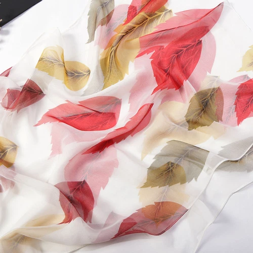Women's Long Chiffon Scarf Elegant Lightweight Sun Protection Pashmina Shawl - Picture 49 of 50