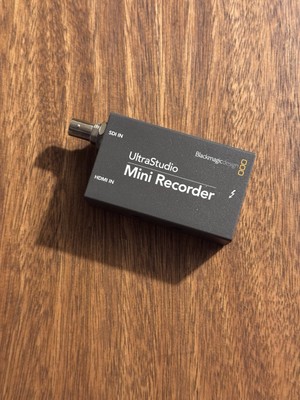 Blackmagic Design UltraStudio Mini Recorder SDI Plus Hdmi In To Thunderbolt