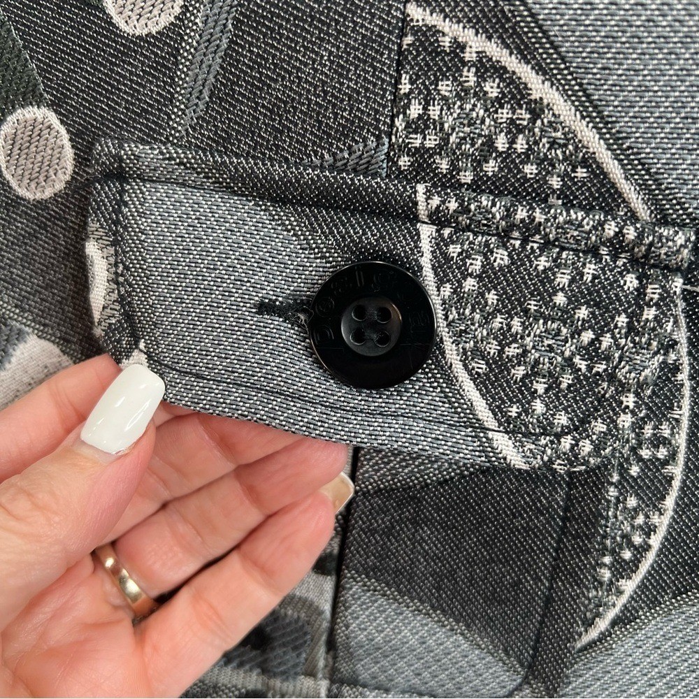 Desigual Stylish Gray Pleated Patterned Front Poc… - image 6