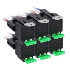 4 Pin 12V 40A Relay with 30A Fuse DC SPST Fused Normally Open 1NO, 14 AWG Harnes