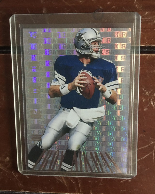 🔥Troy Aikman HOLO REFRACTOR PAY DIRT 1995 SKYBOX CARD COWBOYS HOF MVP🔥