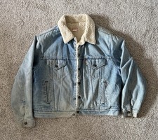 Vintage Levi's Sherpa Denim Jacket - Large 50