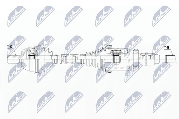 NTY Antriebswelle NPW-FR-080 FüR Ford-image