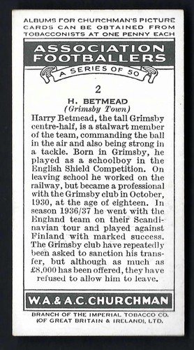 CHURCHMAN - ASSOCIATION FOOTBALLERS, 1ST - PICK THE CARDS YOU NEED - Picture 5 of 101