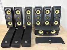 SLS Superior Listening Systems QG 5000s 7.1 Speakers ALL 7 Included  Tested