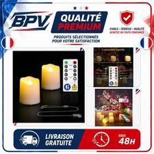 Bougies chauffe-plat LED PChero rechargeables sans flamme lot de 2