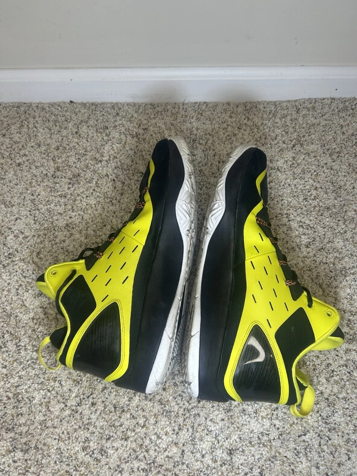 Nike Air Jordan Super.Fly 2 PO Negro/Blanco/Amarillo Vibrante 645058 070 Talla 11.5 Foto 4 de 4