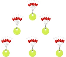 Rubber Fishing Bobber Stoppers, 6-in-1 Float Sinkers, Multi-Color Options