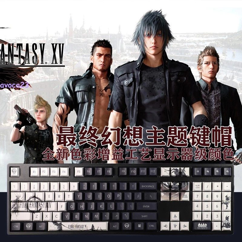 Final Fantasy 14 PBT Keycap Peripheral Simple Mechanical Keyboard PS Bluetooth - Image 3 of 4