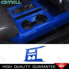Cubierta del panel de cambio de marchas de consola central azul brillante para Ford F150 2015-2020