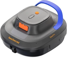 CoasTeering Cordless Robotic Pool Vacuum Cleaner, 2025 Upgrade - Black/Orange