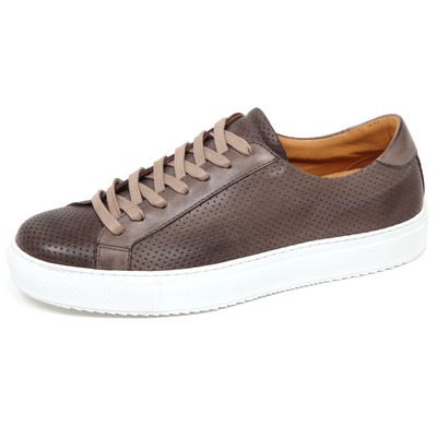 E8776 sneaker uomo brown/grey CARACCIOLO 1971 scarpe vintage effect shoe man