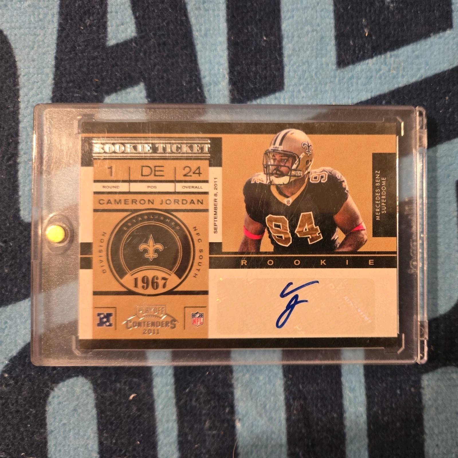 CAMERON JORDAN 2011 CONTENDERS #116 ROOKIE AUTO