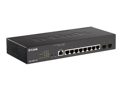 D-Link DGS 2000-10P Switch L3 Managed 8 x 10/100/1000 (PoE+) + 2 DGS-2000-10P