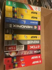 Mixed Lot of 12 Blank VHS Tapes For Recording