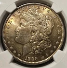 1889-P Morgan Silver Dollar NGC MS64 Better Date & Exquisitely Toned