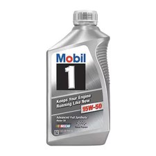 Mobil 122377 Engine Oil, 15W-50, Synthetic, Mobil 1, 1 Qt, Bottle