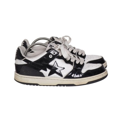 A Bathing Ape, Sneaker, Größe: 40, model: sk8 sta bold, Schwarz/Weiß #aLI