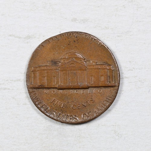 1976 D Jefferson Nickel MINT ERROR Struck On A Cent Planchet! - Picture 2 of 2