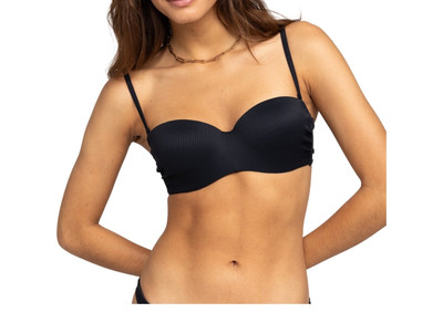 Roxy Bandeau-Bikini-Top »Roxy Love The Beach Vibe« Bustier Damen Gr. XS