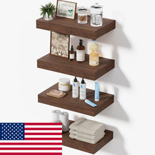 Mifurn Floating Shelves for Wall, Bathroom Shelves Over Toilet, Wall Shelves  B