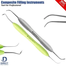Dental LM Fissura & Condensa Composite Filling Instruments Silicone Handle