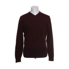 Zara, Pullover, Größe: L, Rot, Wolle, Einfarbig, Feinstrick, Herren #mjX