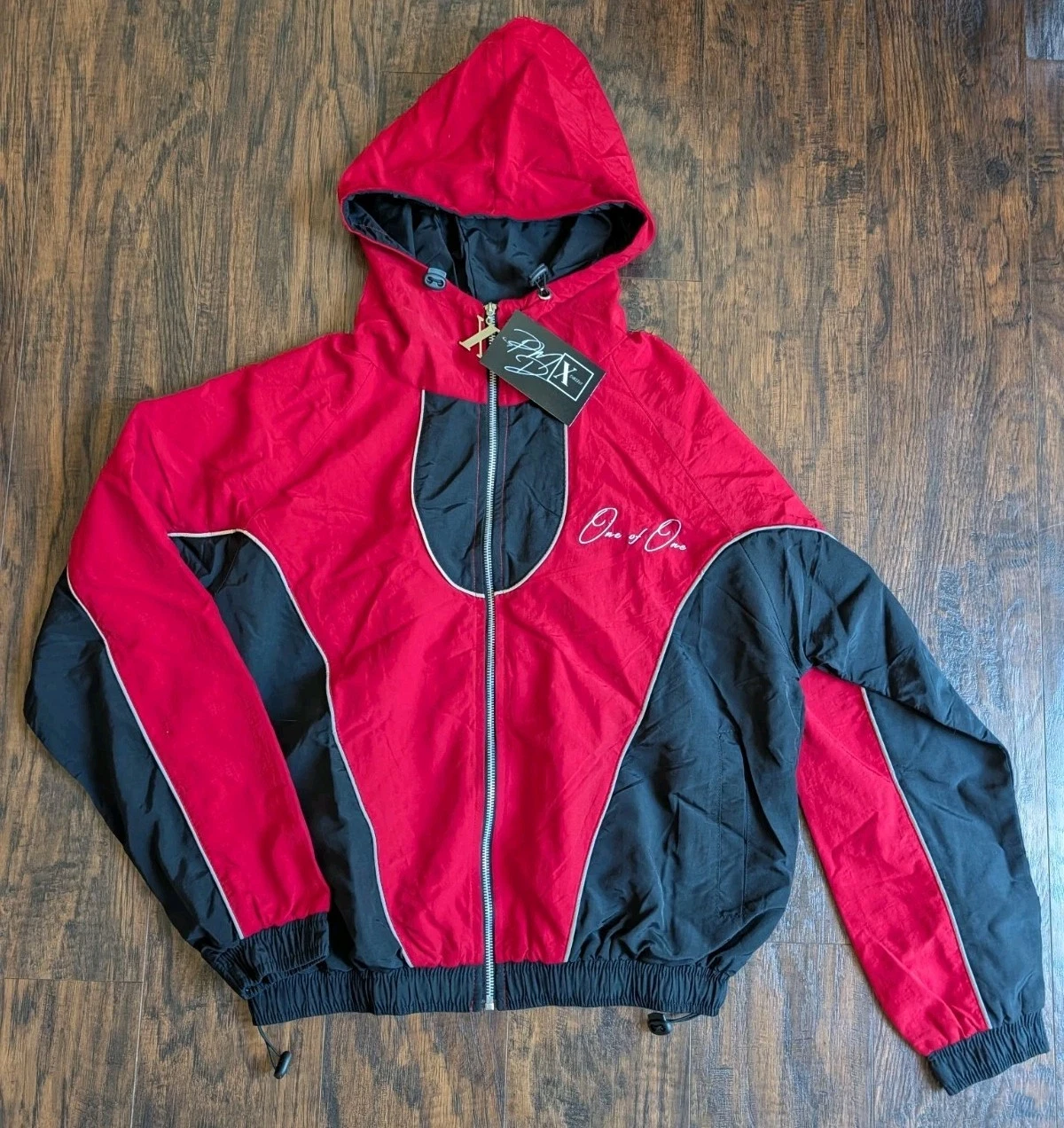 PMD Xclusive ONE OF ONE Windbreaker Zip Up Jacket, Streetwear, Mens Small NEW!