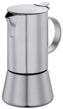 Cilio AIDA Espressokocher 4 Tassen Edelstahl matt für Induktion Ø 9 cm