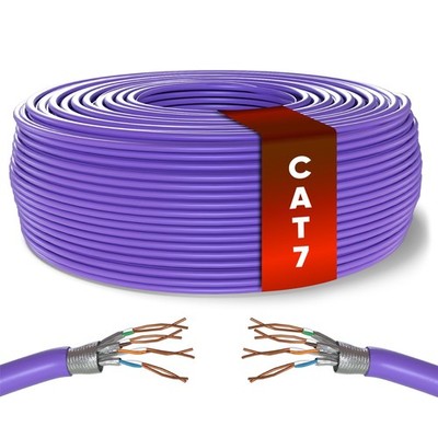 Bulk Cat 7 Ethernet Kabel 50m, High Speed Reinkupfer LAN Ethernet