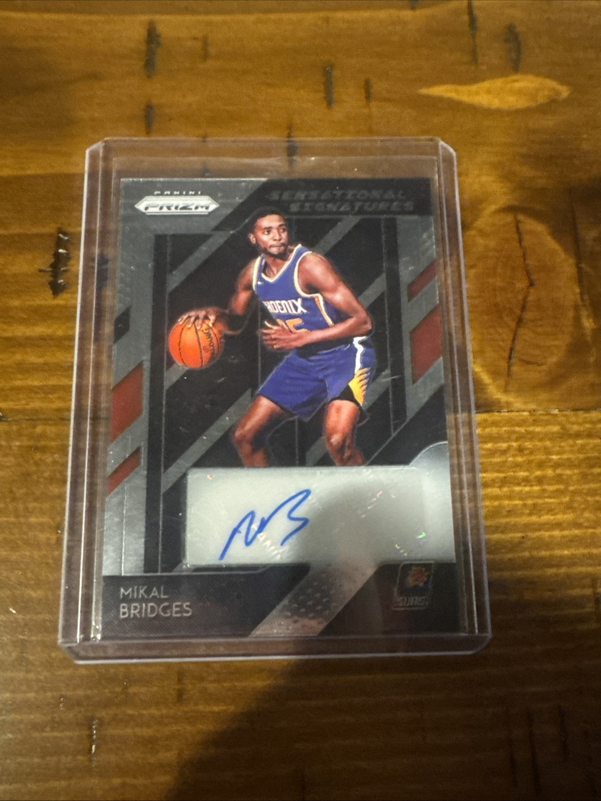 2018-19 Panini Prizm - Sensational Signatures Mikal Bridges #SS-MKB (AU, RC)