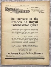 The MOTOR CYCLE Magazine 13 May 1915 #633 MORGAN AT BROOKLANDS