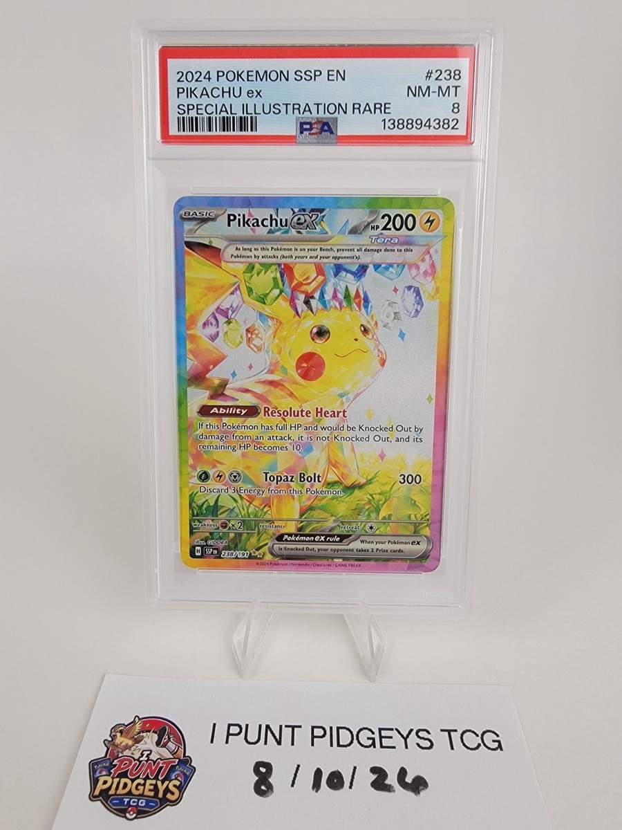 Pikachu ex 238/191 Sv08: Surging Sparks Holo for sale online | eBay