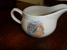 Tienshan Purrfect Friends Kitten Gravy Boat Vintage